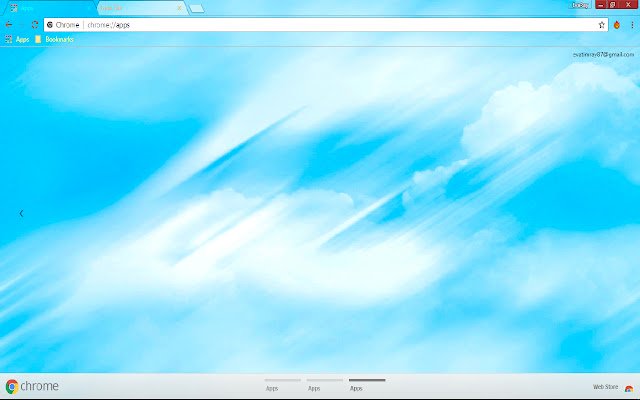 Chrome 网上商店的 Artistic Blue Cloud Nature 将与 OffiDocs Chromium 在线运行