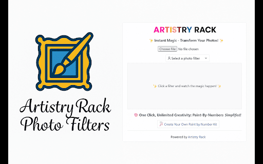 Artistry Rack Photo Filters  from Chrome web store to be run with OffiDocs Chromium online