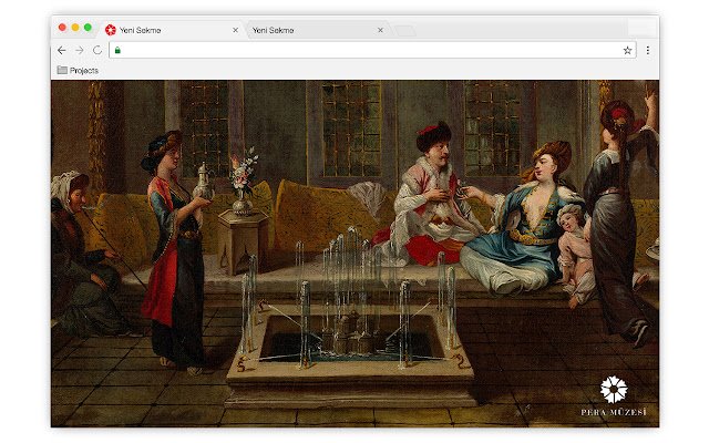 Obras de arte do Museu Pera da loja on-line do Chrome serão executadas com OffiDocs Chromium online