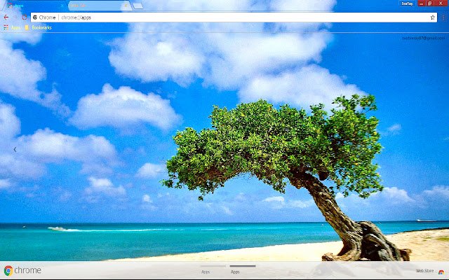 Aruba Beach Cloud mula sa Chrome web store na tatakbo sa OffiDocs Chromium online