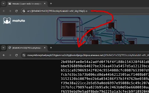 Arweave Support  from Chrome web store to be run with OffiDocs Chromium online