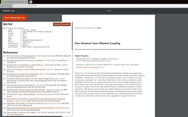 arXiv HEP Assistant din magazinul web Chrome va fi rulat cu OffiDocs Chromium online