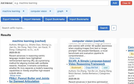 arXiv Paper Recommender  from Chrome web store to be run with OffiDocs Chromium online