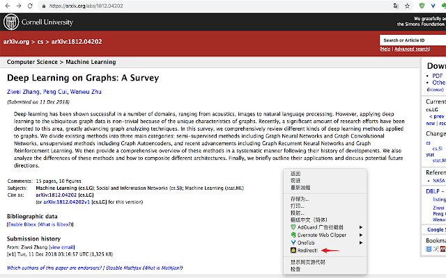 OffiDocs Chromium 온라인에서 실행되는 Chrome 웹 스토어의 Arxiv Redirector