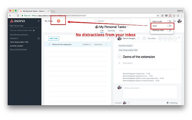 Asana Productivity Hack dal Chrome Web Store da eseguire con OffiDocs Chromium online