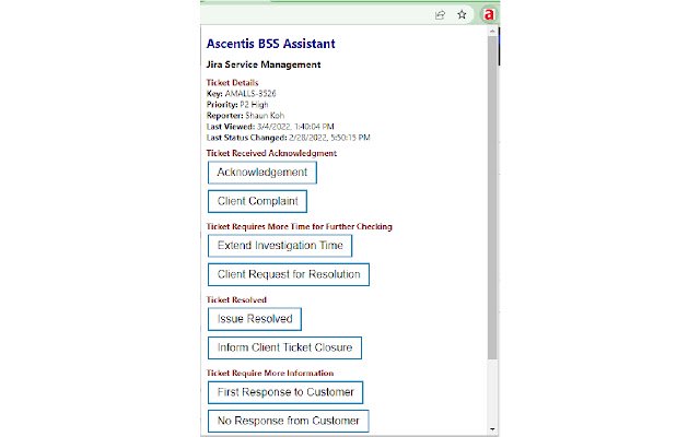 Ascentis BSS Extension dal Chrome Web Store da eseguire con OffiDocs Chromium online