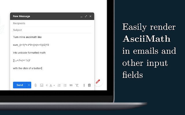 ക്രോം വെബ് സ്റ്റോറിൽ നിന്നുള്ള Ascii Math Unicode OffiDocs Chromium ഓൺലൈനിൽ പ്രവർത്തിക്കും