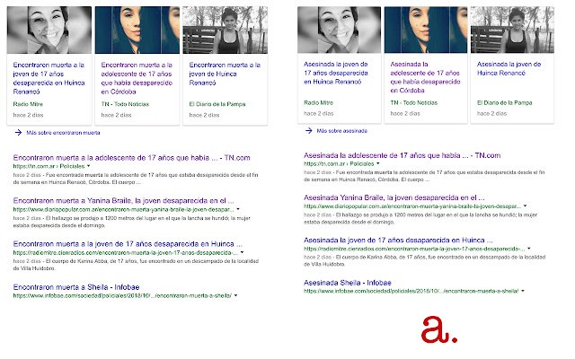 Asesinada  from Chrome web store to be run with OffiDocs Chromium online