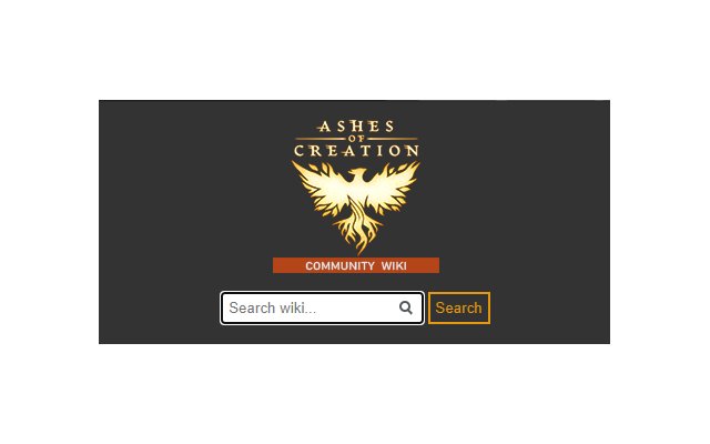 Ashes Of Creation Wiki Search מחנות האינטרנט של Chrome להפעלה עם OffiDocs Chromium באינטרנט