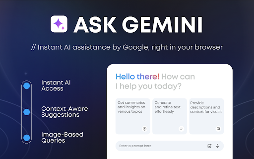 Ask Gemini  from Chrome web store to be run with OffiDocs Chromium online