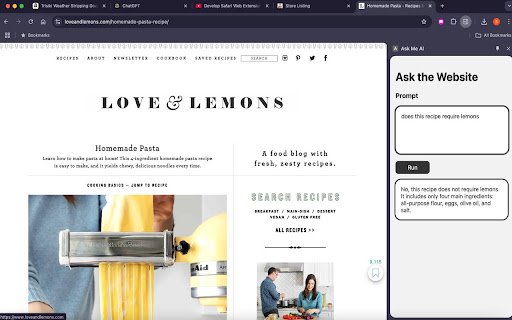 Ask Me AI  from Chrome web store to be run with OffiDocs Chromium online