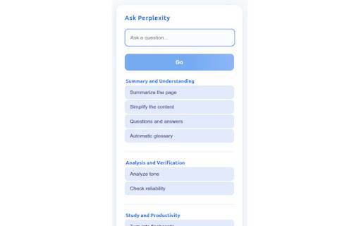 Ask Perplexity  from Chrome web store to be run with OffiDocs Chromium online