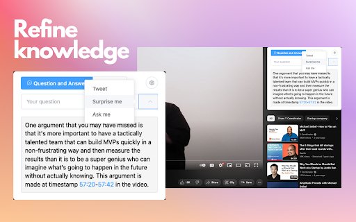 Ask The Video from Chrome web store to be run with OffiDocs Chromium online Ask The Video from Chrome web store to be run with OffiDocs Chromium online