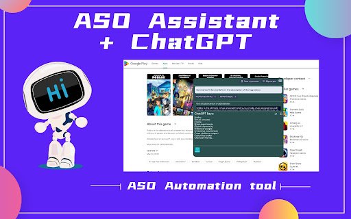 ASO Assistant with ChatGPT  from Chrome web store to be run with OffiDocs Chromium online