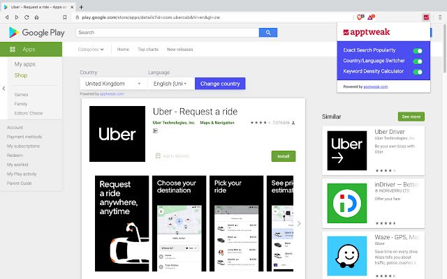 ASO Search Ads ເຄື່ອງມືຟຣີໂດຍ AppTweak ຈາກ Chrome web store ທີ່ຈະດໍາເນີນການກັບ OffiDocs Chromium ອອນໄລນ໌