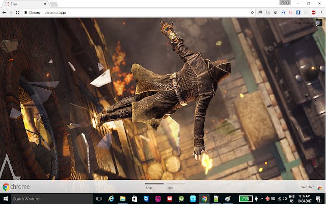 Motyw Assassins Creed: Syndicate ze sklepu internetowego Chrome do uruchomienia z OffiDocs Chromium online