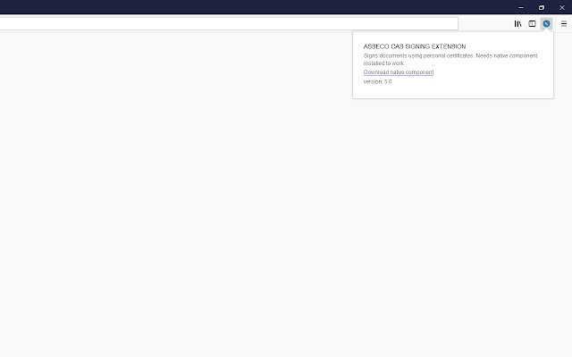 Asseco Signing Tool  from Chrome web store to be run with OffiDocs Chromium online