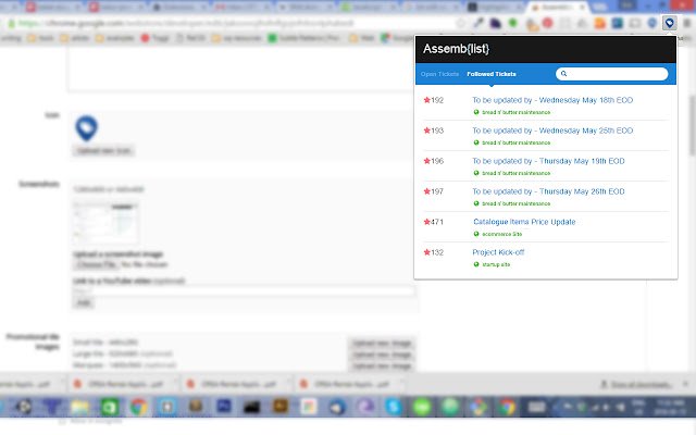 Assemblist  from Chrome web store to be run with OffiDocs Chromium online