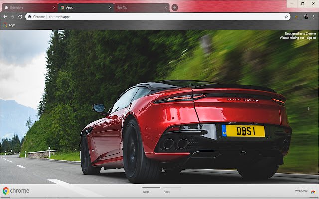 Aston Martin Superleggera Super Racing Car aus dem Chrome-Webshop, der mit OffiDocs Chromium online betrieben werden soll