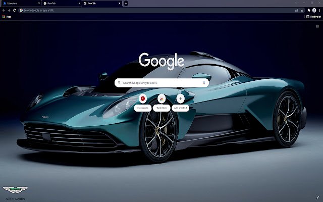 Aston Martin Valhalla New Tab din magazinul web Chrome va fi rulat cu OffiDocs Chromium online