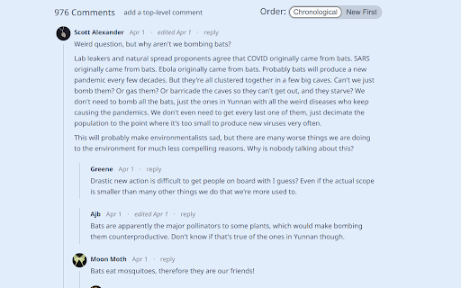 Astral Codex Eleven  from Chrome web store to be run with OffiDocs Chromium online