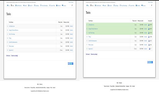 AtCoder Extension  from Chrome web store to be run with OffiDocs Chromium online