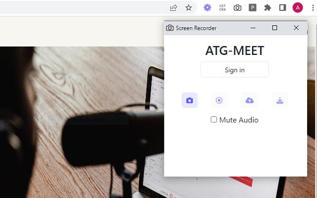 ATG Recorder uit de Chrome-webwinkel voor gebruik met OffiDocs Chromium online