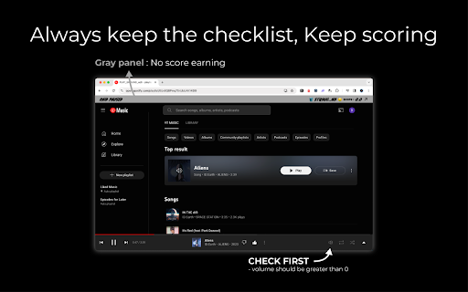 ATIV Music Playground for Youtube Music  from Chrome web store to be run with OffiDocs Chromium online