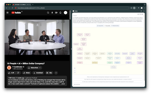Atlas  from Chrome web store to be run with OffiDocs Chromium online