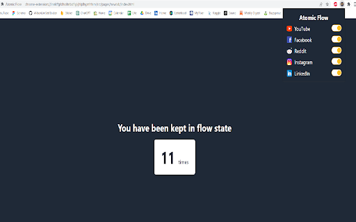 Atomic Flow  from Chrome web store to be run with OffiDocs Chromium online