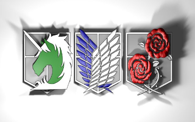 Attack On Titan Corps Symbols Theme  from Chrome web store to be run with OffiDocs Chromium online