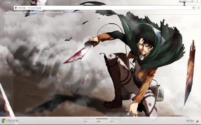 Chrome web mağazasından Attack On Titan Tolerance 1366x768, OffiDocs Chromium çevrimiçi ile çalıştırılacak