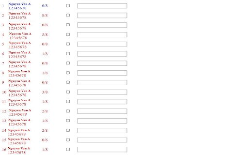 Attendance check  from Chrome web store to be run with OffiDocs Chromium online
