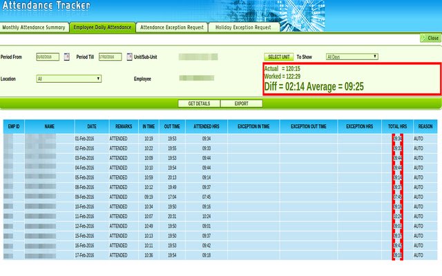 Attendance Tracker Plugin  from Chrome web store to be run with OffiDocs Chromium online