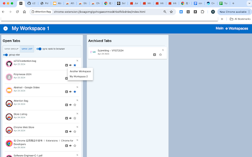 Attention Bag  from Chrome web store to be run with OffiDocs Chromium online