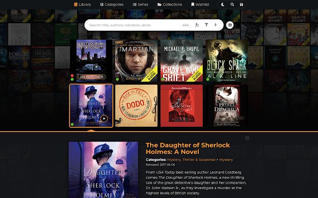 Audible Library Extractor  from Chrome web store to be run with OffiDocs Chromium online