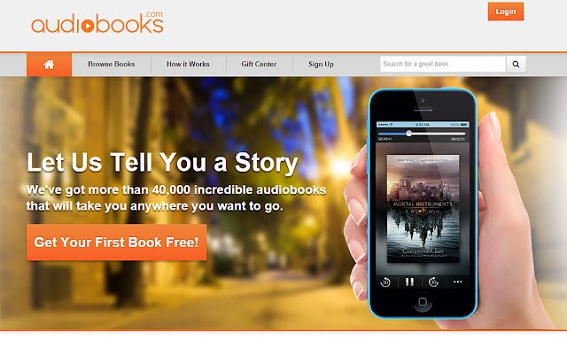 หนังสือเสียงโดย Audiobooks.com จาก Chrome เว็บสโตร์ที่จะใช้งานร่วมกับ OffiDocs Chromium ออนไลน์