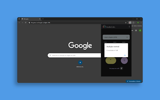 AudioCalc.  from Chrome web store to be run with OffiDocs Chromium online