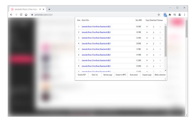 Audio Downloader Prime  from Chrome web store to be run with OffiDocs Chromium online