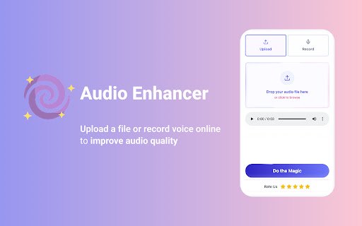Audio Enhancer  from Chrome web store to be run with OffiDocs Chromium online