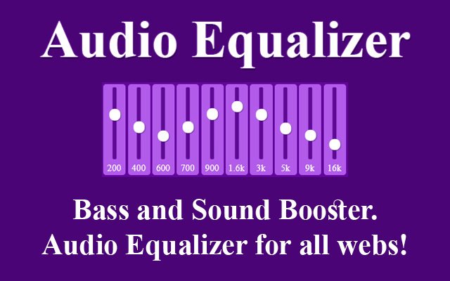 Audio Equalizer EQ ຈາກຮ້ານເວັບ Chrome ທີ່ຈະດໍາເນີນການກັບ OffiDocs Chromium ອອນໄລນ໌