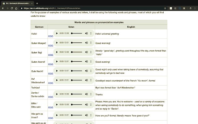 Audiotagify links to ogg file  from Chrome web store to be run with OffiDocs Chromium online