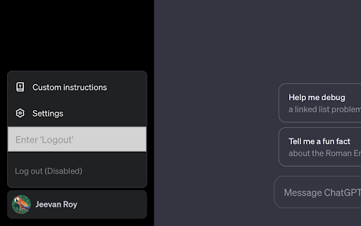 Augmented ChatGPT  from Chrome web store to be run with OffiDocs Chromium online