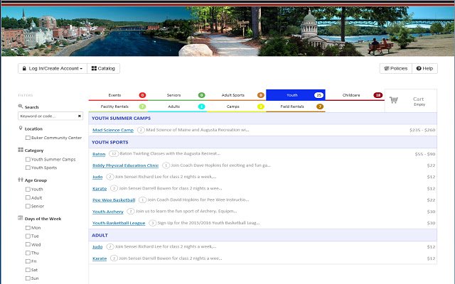 Онлайн-реєстрації Augusta Recreation у веб-магазині Chrome, які будуть запущені за допомогою OffiDocs Chromium онлайн