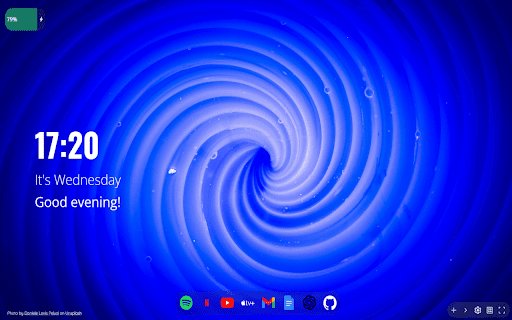 Aura Customize Your Home Page  from Chrome web store to be run with OffiDocs Chromium online
