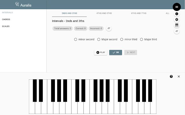 Chrome ウェブストアからの Auralis Ear トレーニングを OffiDocs Chromium オンラインで実行