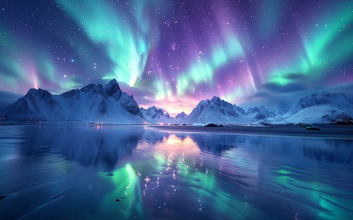 aurora borealis landscape sea  from Chrome web store to be run with OffiDocs Chromium online