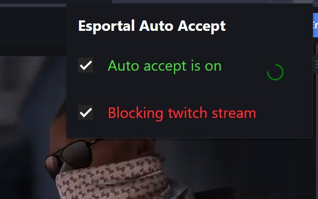 Autoaccept Esportal Match  from Chrome web store to be run with OffiDocs Chromium online