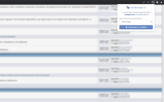 autobumper.io Cookie Synchronizer  from Chrome web store to be run with OffiDocs Chromium online