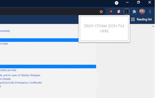 Auto CForm  from Chrome web store to be run with OffiDocs Chromium online